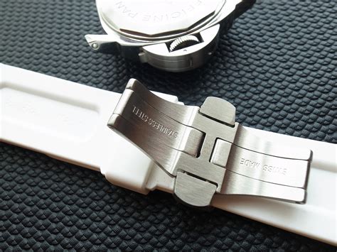 panerai rubber strap deployment clasp|panerai aftermarket straps.